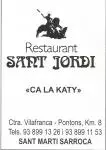 RESTAURANT SANT JORDI - CA LA KATY